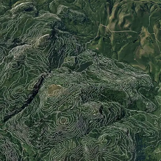Topographical map