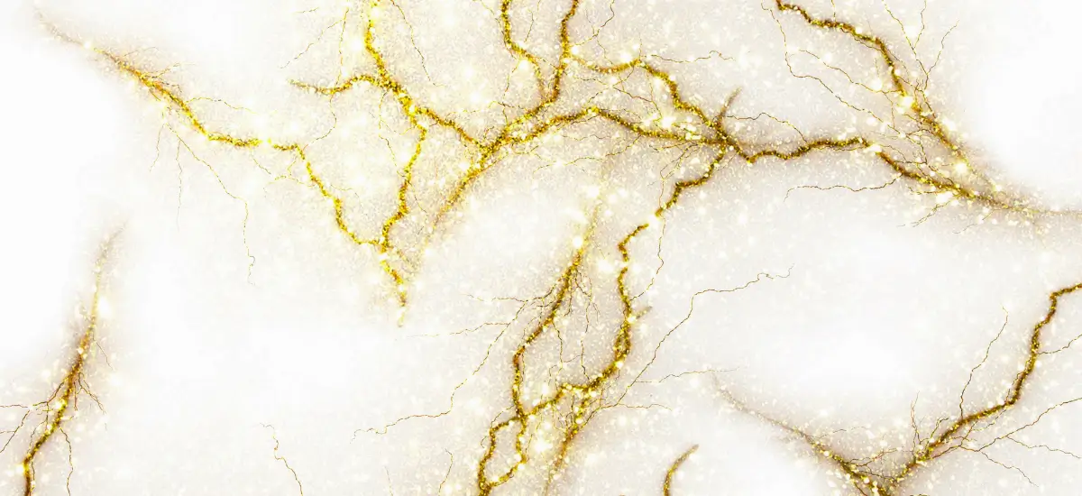 Gold veining in quartz